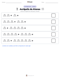 Vista previa de la hoja de trabajo imprimible de Acrópolis de Atenas