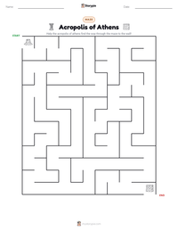 Acropolis of Athens printable worksheet preview