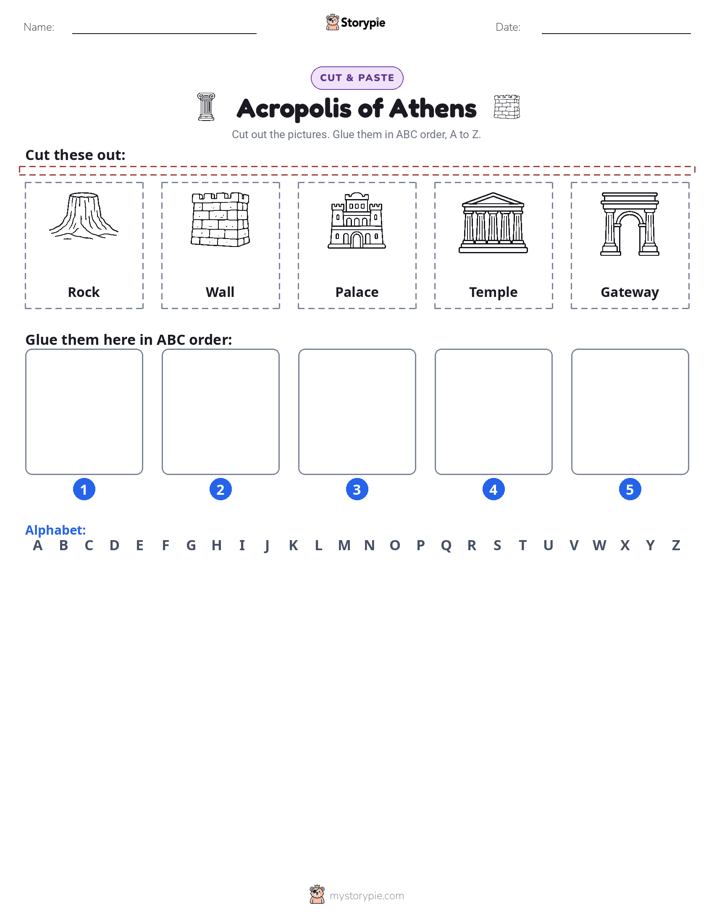 Cut & Paste Alphabet