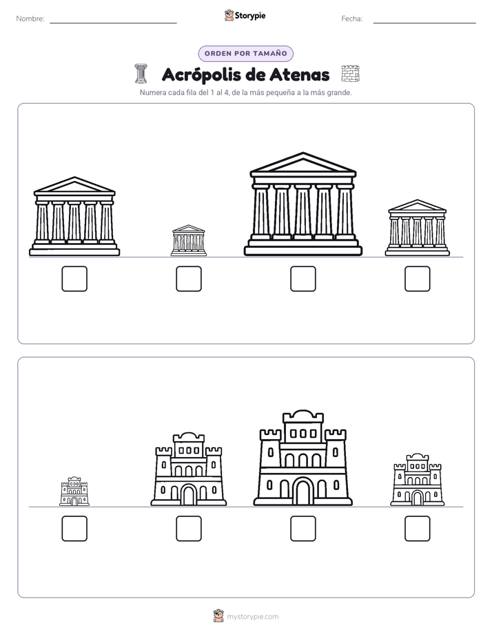 Orden de Tamaños