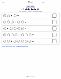 Gold Rush printable worksheet preview