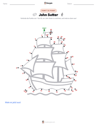 John Sutter druckbare Arbeitsblatt Vorschau
