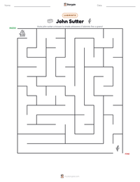 Anteprima della scheda stampabile di John Sutter