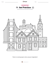 San Francisco printable worksheet preview