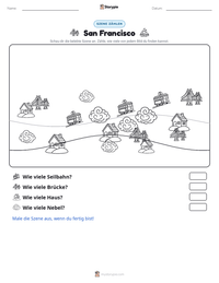 San Francisco druckbare Arbeitsblatt Vorschau