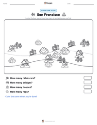 San Francisco printable worksheet preview
