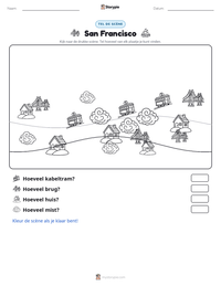 San Francisco afdrukbare werkblad voorbeeld