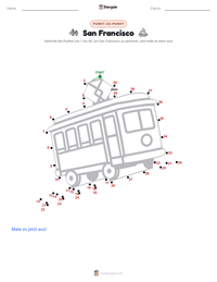 San Francisco druckbare Arbeitsblatt Vorschau