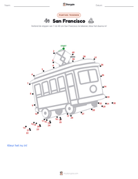 San Francisco afdrukbare werkblad voorbeeld