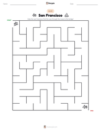 San Francisco printable worksheet preview