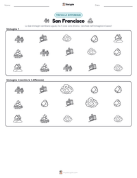 Anteprima della scheda stampabile di San Francisco