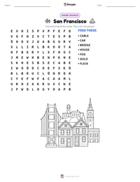 San Francisco printable worksheet preview