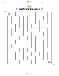 Westward Expansion printable worksheet preview