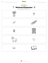 Westward Expansion printable worksheet preview