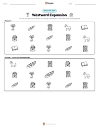 Westward Expansion printable worksheet preview