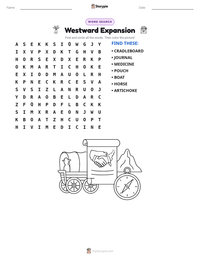 Westward Expansion printable worksheet preview