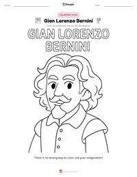 Gian Lorenzo Bernini printable worksheet preview