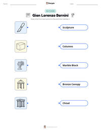Gian Lorenzo Bernini printable worksheet preview