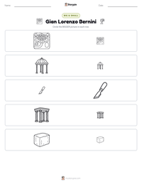 Gian Lorenzo Bernini printable worksheet preview