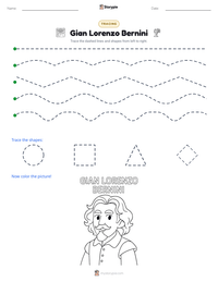 Gian Lorenzo Bernini printable worksheet preview