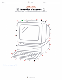 Aperçu de la feuille de travail imprimable Invention de l'Internet