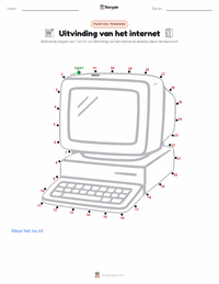 Uitvinding van het internet afdrukbare werkblad voorbeeld