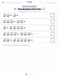 Podgląd drukowalnego arkusza ćwiczeń Wynalezienie Internetu