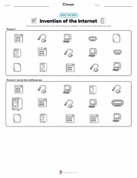 Invention of the Internet printable worksheet preview