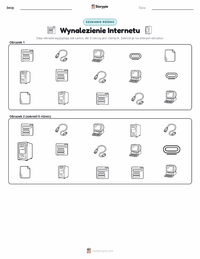 Podgląd drukowalnego arkusza ćwiczeń Wynalezienie Internetu