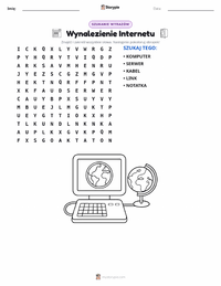 Podgląd drukowalnego arkusza ćwiczeń Wynalezienie Internetu