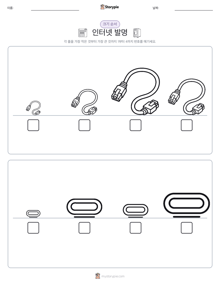 크기 순서