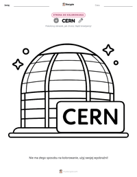 Podgląd drukowalnego arkusza ćwiczeń CERN