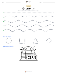 CERN printable worksheet preview