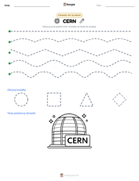 Podgląd drukowalnego arkusza ćwiczeń CERN