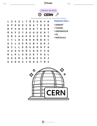 Aperçu de la feuille de travail imprimable CERN