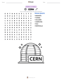 Anteprima della scheda stampabile di CERN