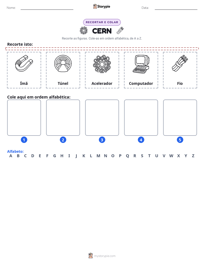 Recortar & Colar Alfabeto