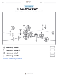 Ivan III 'the Great' printable worksheet preview