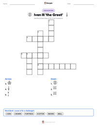 Ivan III 'the Great' printable worksheet preview