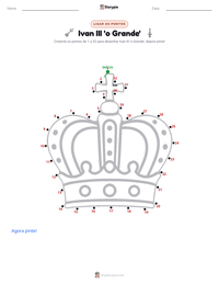 Prévia da folha de atividades imprimível Ivan III 'o Grande'