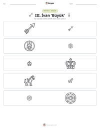 III. İvan 'Büyük' yazdırılabilir çalışma sayfası önizlemesi