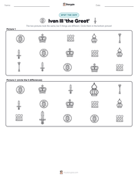 Ivan III 'the Great' printable worksheet preview