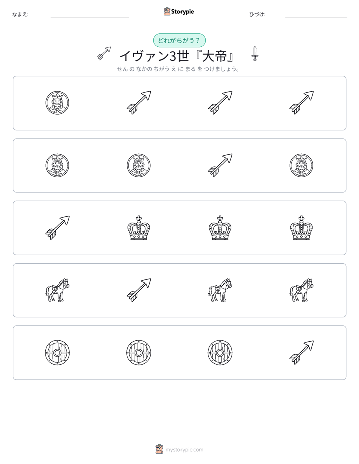 異なるものを見つけよう