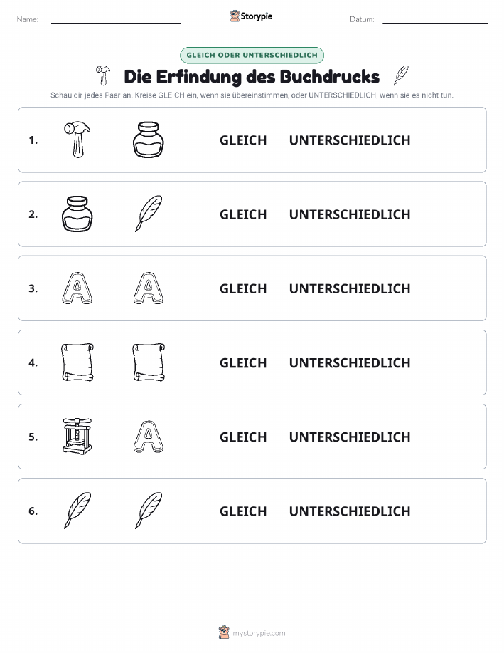 Gleich oder Anders