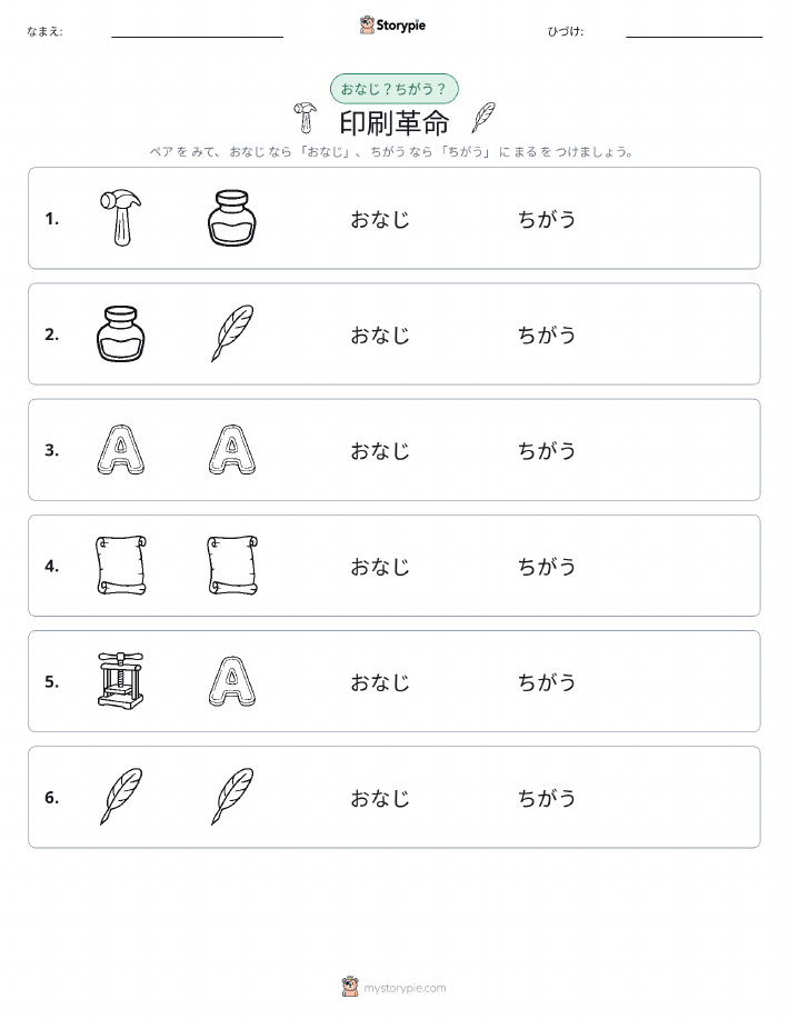 同じか違うか