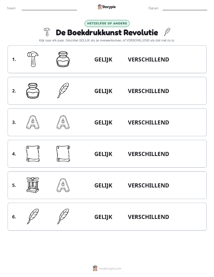 Zelfde of Verschillend