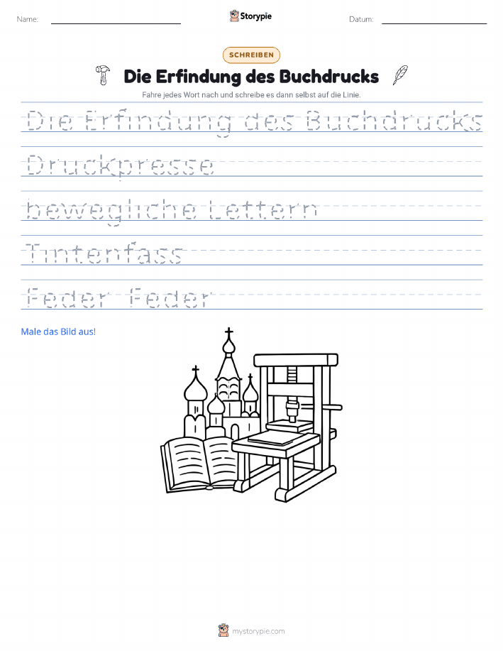 Schreibübung