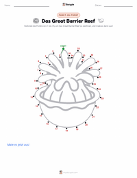 Das Great Barrier Reef druckbare Arbeitsblatt Vorschau