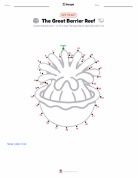 The Great Barrier Reef printable worksheet preview