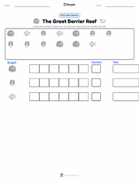 The Great Barrier Reef printable worksheet preview